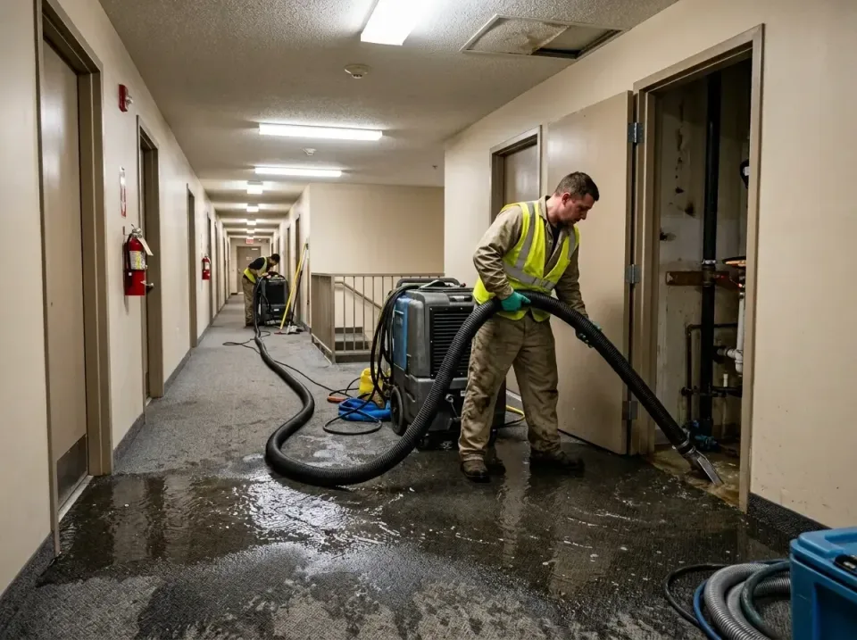 multi-unit-apartment-hallway-f-005 — frequently asked questions, Emergency Burst Pipe Water Extraction & Removal in Cecil-Bi…